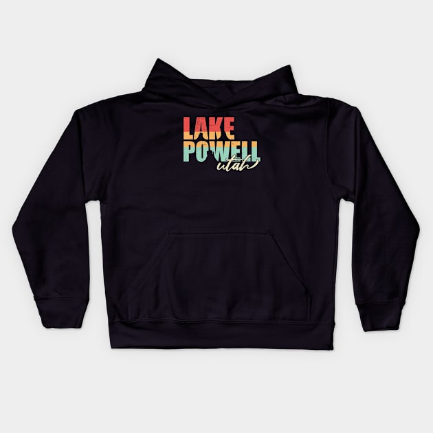 Lake Powell Kids Hoodie by Zen Cosmos Official